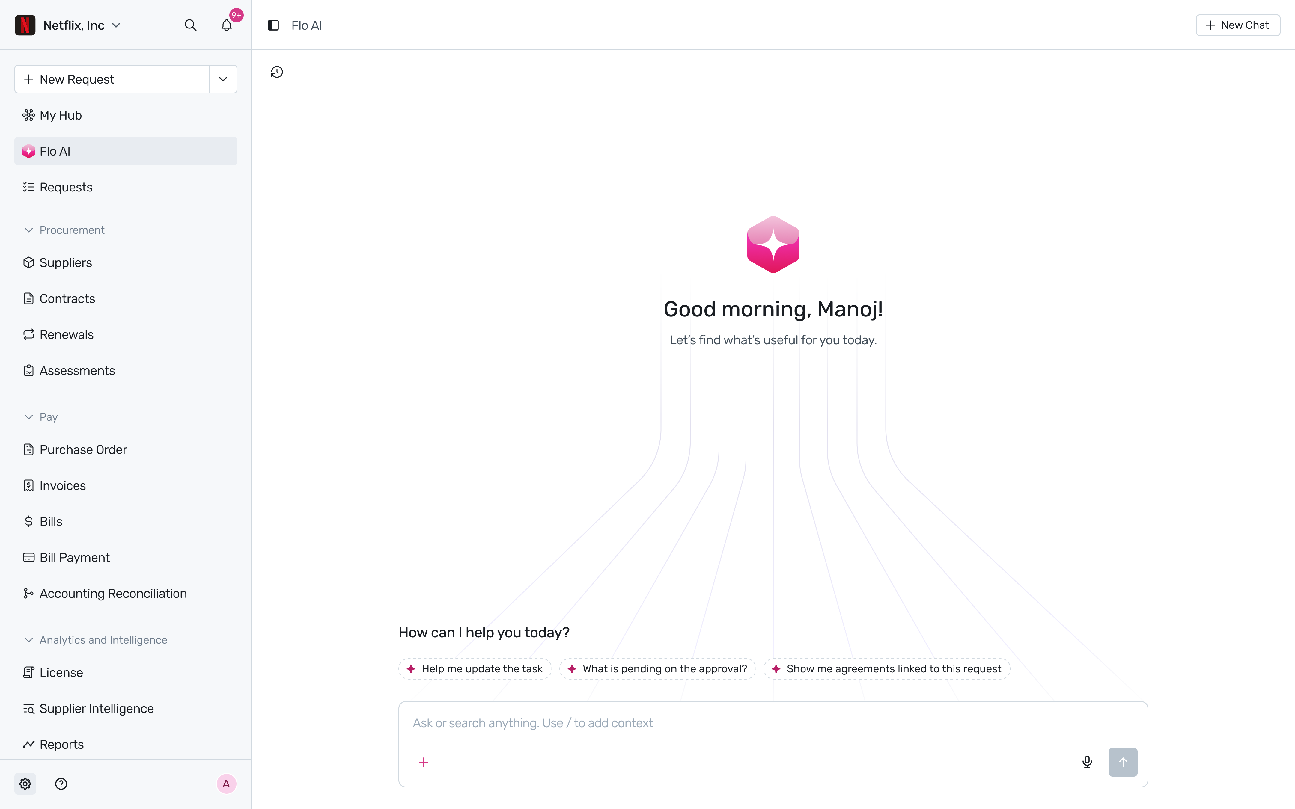 New Spendflo platform - end-to-end procurement workflow
